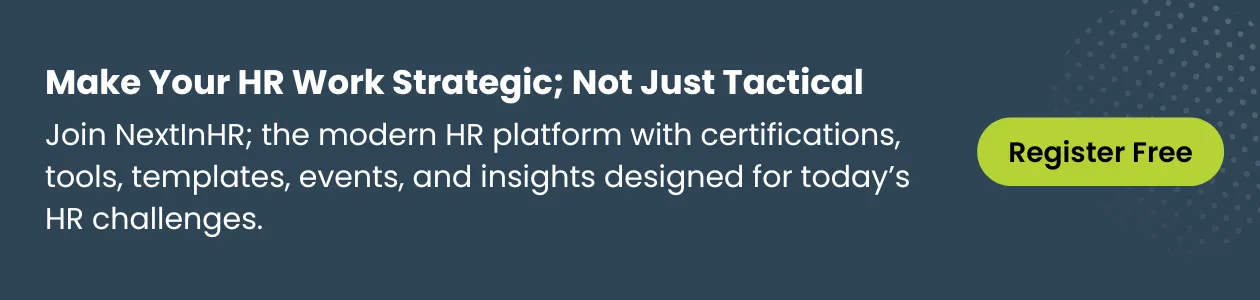Make Your HR Work Strategic with NextInHR CTA