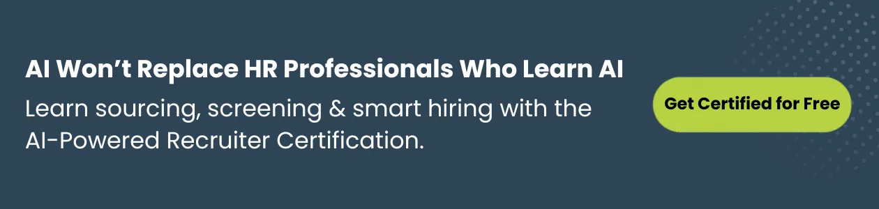 AI-Powered Recruiter Certification CTA