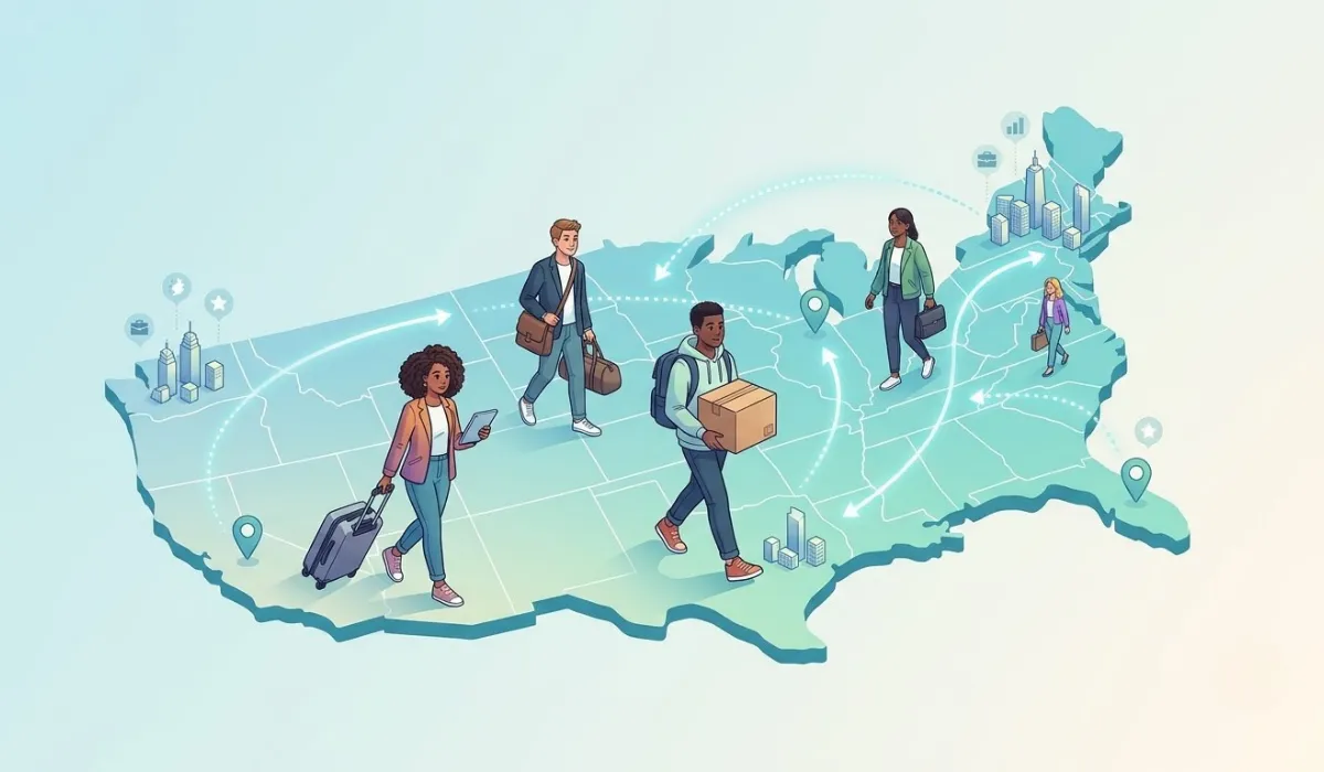 South Carolina Gains Gen Z Workers as California Records Largest Net Outflow