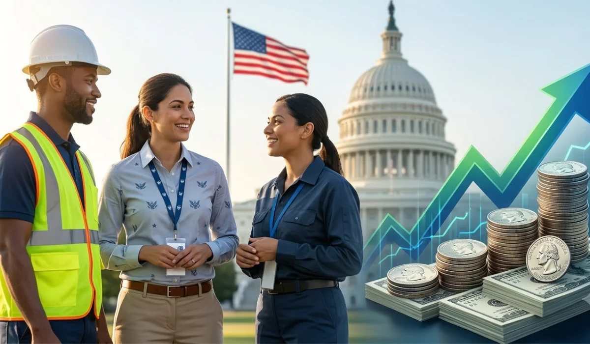 US Raises Minimum Wage to $14.05 for Certain Federal Contractors